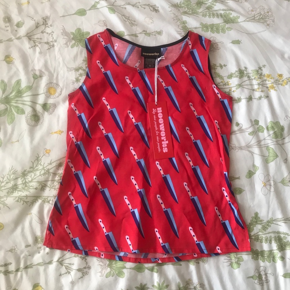 NOOWORKS tank top - Knives print